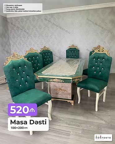 Məhsul: Masa Dəsti - Ölçü: 100×200 sm - Masa mexanizmi: Açılmayan -