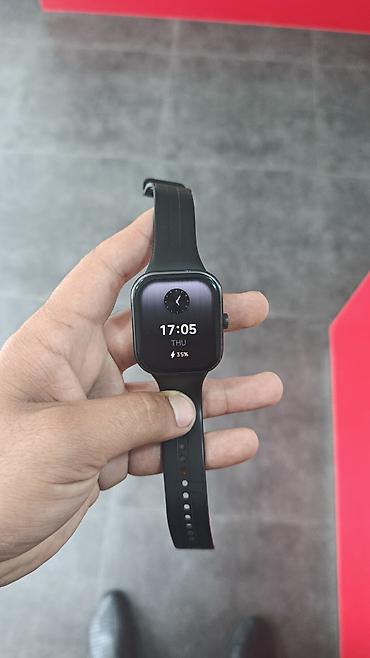 samsung watch 1: Ağıllı saat – qara rəng, kvadrat ekran, silikon qayış Xüsusiyyətlər — 1