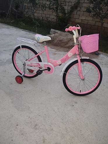 velosiped 28 type 1: Uşaq velosipedi – çəhrayı rəngdə, sepetli model islenmeyib yenidir — 2