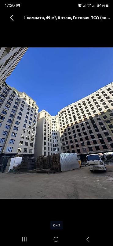 27: 1 комната, 49 м², Кок-Жар мкр Элитка, 8 этаж — 2