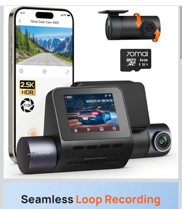 блютуз для автомагнитолы: 70mai A410 model videoqeydiyyatçısı avtomobil üçün yüksək keyfiyyətli