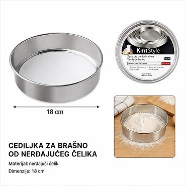 KMT Premium sito/cediljka od nerđajućeg čelika za pirinač i brašno –