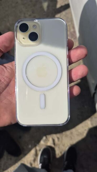 Apple iPhone: IPhone 15, 128 GB, Sarı, Barmaq izi, Sənədlərlə, Zəmanət — 7