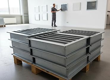 Алюминиевые вентиляционные наружные решетки в наличии в Бишкеке