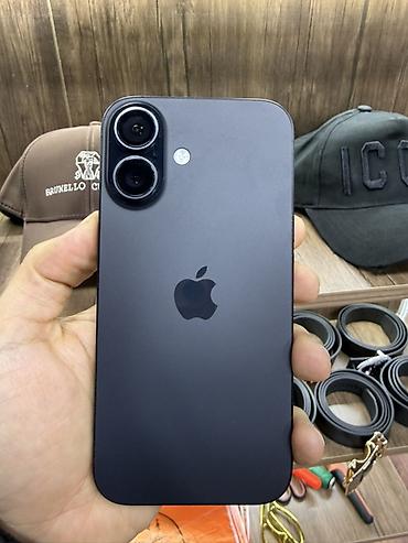 Apple iPhone: IPhone 16, 128 GB, Qara, Face ID — 1