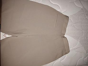 pantalone za sneg lidl: ZARA elegantne pantalone – bež/peščana boja *poobim kukova 54cm*dužina — 4