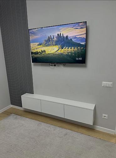 Тумбы и подставки для телевизора: Тумба и подставка для телевизора, Напольная, ЛДСП, цвет - Белый — 3