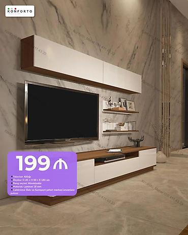 TV altlığı və asma divar modulu dəsti - Ölçülər (altlıq): D 40 x H 50