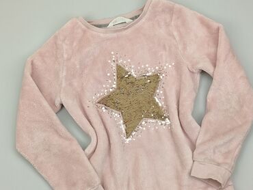 różowy sweterek: Bluza, H&M, 9 lat, 128-134 cm, stan - Dobry