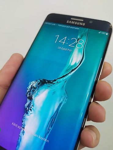 Mobil telefonlar: Samsung Galaxy S6 Edge Plus, 32 GB, rəng - Göy, Sensor — 4
