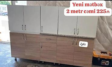 Mətbəx mebeli: Yeni mətbəx mebelləri. Müştəri evindən nümunə.Hazır əldə var . Ölçü — 9