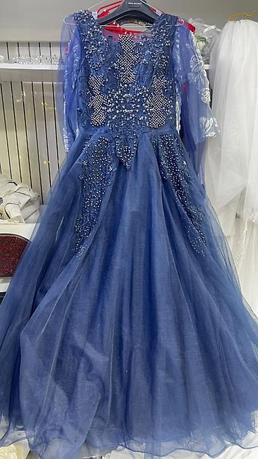 Вечерние платья: Вечернее платье, А-силуэт, Длинная модель, Фатин, С рукавами, С пайетками, Все размеры — 6