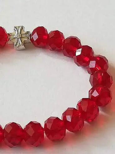 Narukvice: Lančana narukvica, Handmade, Materijal: Kristal, Perlice, Srebro — 4