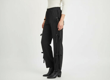 Material trousers for women, size S
