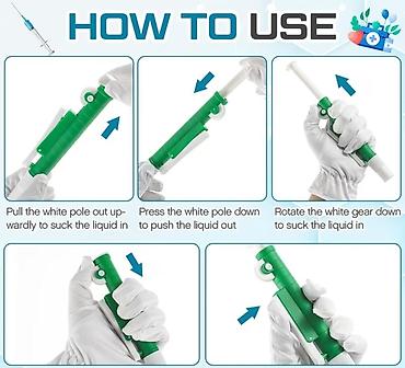 Sifonlar: Laboratoriya Pipet Köməkçisi (Pipet Filler) – 2 ml, 5 ml, 10 ml — 6