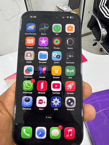 Apple iPhone: IPhone 14 Pro, 256 GB, Qara, Face ID, Sənədlərlə — 10