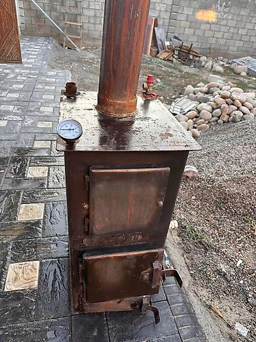 Отопление и нагреватели: Твердотопливный котёл/буржуйка с водяным контуром 4-метр трубой — 3
