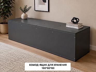 Комоды для одежды: Комод для одежды, Новый, Без зеркала, ЛДСП, цвет - Черный, Белый, Серый, Самовывоз, Платная доставка — 2