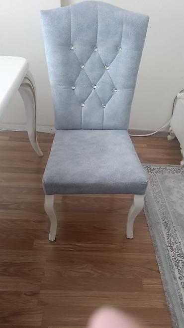salon masa: Qonaq otağı üçün, İşlənmiş, rəng - Göy Stul — 1