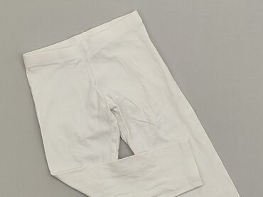 Spodnie: Spodnie 3 lata, wzrost - 98 cm., stan - Dobry, wzór - Jednolity kolor, kolor - Biały