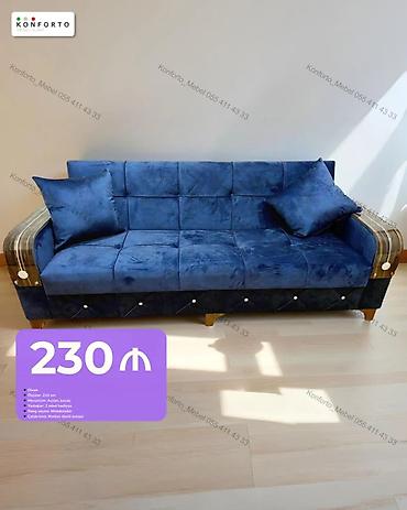 Məhsul: Divan - Ölçü: 210 sm - Mexanizm: açılıb-bağlanır, bazalı -