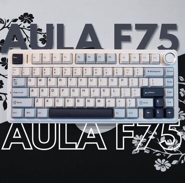 русская клавиатура на ноутбук наклейки: Aula f75 механическая клавиатура ⏺Switches: LEOBOG Ice Vein