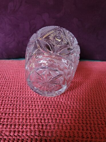 Ostali kućni dekor: Vaza nova kristal,led kristal,rucni rad. ceska. 70te. Vaza — 15