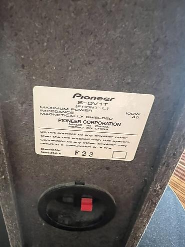 qapı dinamikleri: Pioneer S-DV1T sütun akustikası – 4 ədəd hündür “tower” tipli dinamik — 4