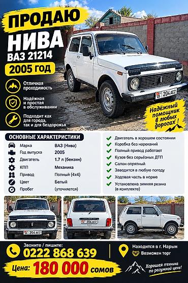 mazda famili: ВАЗ (ЛАДА) : 2005 г., 1.7 л, Кол менен иштөөчү, Бензин, Универсал — 1