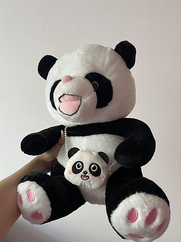 oyuncaq ev: Panda plyuş oyuncağı + mini panda çantası dəsti Uşaq otağı, dekor və — 2