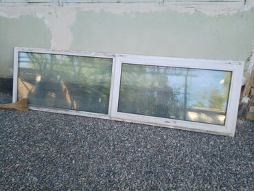 Окна: Пластиковое окно, Откидное, цвет - Белый, Б/у, 115 *190, Самовывоз