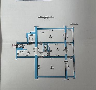 делал: 2 комнаты, 66 м², Золотой квадрат Индивидуалка, 5 этаж, Косметический ремонт — 10