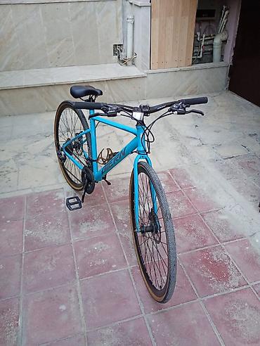 Şəhər velosipedləri: Şəhər/fitness tipli velosiped – GERM markası, turkuaz rəng. Qiyməti — 1