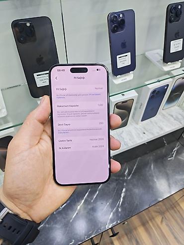 ipad pro 2: IPhone 15 Pro, 128 GB, Blue Titanium, Face ID, Sənədlərlə, Zəmanət — 3