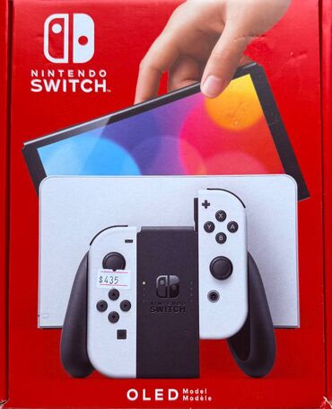 PS5 (Sony PlayStation 5): Nintendo Switch OLED (Ağ rəngdə) satılır Yenidir, 64 GB yaddaş tutumu
