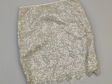 biała spódnice skórzane: Spódnica, H&M, S, stan - Dobry