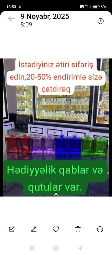 toy nisan xoncalari: Ətir sifarişi və hədiyyə qutuları - İstədiyiniz ətri sifarişlə — 1