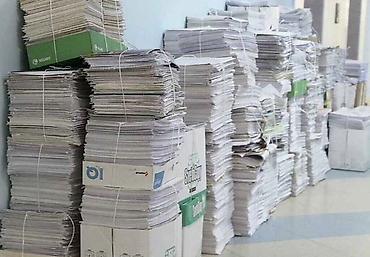 Макулатура/бумага на переработку - Большой объем отсортированных