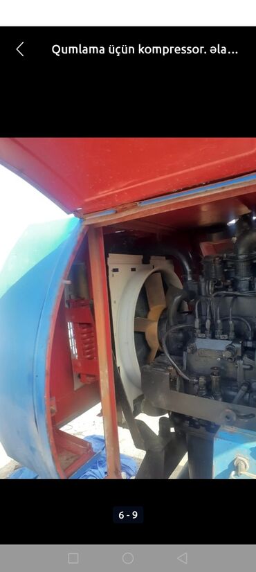 Kompressorlar: Sürülə bilən qumlama (sandblasting) üçün dizel hava kompressoru - — 2