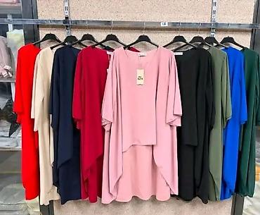 pull and bear torbice: Elegantna ženska komplet-haljina sa asimetričnim gornjim slojem - — 2