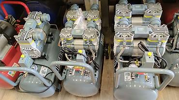 Компрессоры: Компрессор без звучный без масляный мотор 2; поршын 8 -атмосфера — 6