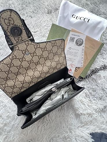 gucci guilty: Сумка Gucci Dionysus GG Supreme (малый/средний формат) - Материал — 3