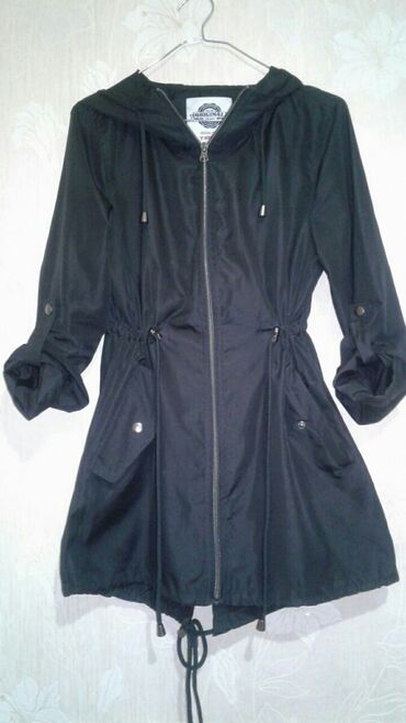 платье черный: Плащ, С капюшоном, Водонепроницаемая модель, XS (EU 34), S (EU 36)