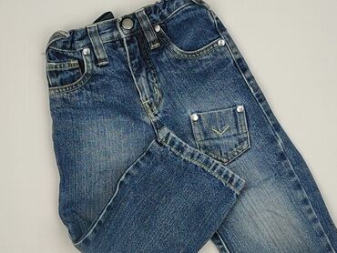 jeans stripe: Spodnie jeansowe, 1.5-2 lat, 92, stan - Idealny