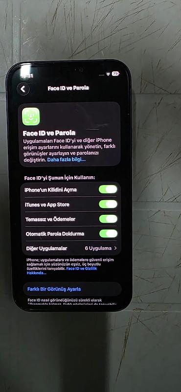18 pro: IPhone 12, 128 GB, Göy, Face ID — 5