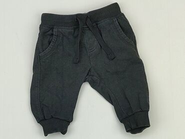 kombinezon czarny na ramiączkach: Sweatpants, Cool Club, 0-3 months, condition - Good