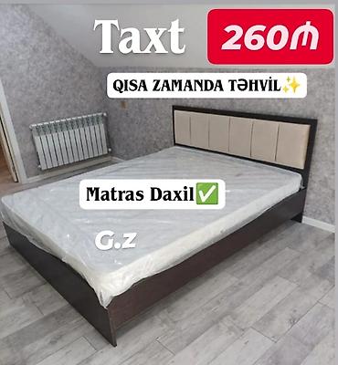 matras taxt: *Yeni ✨ _Taxt_ __Çarpayı_ 260Azn* 🔹İstehsal Rusiya Laminat 18/lik — 1