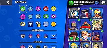 retro konsol: Brawl stars hesabıdı 26k kupası var 43 ender kostüm,33süper ender — 2