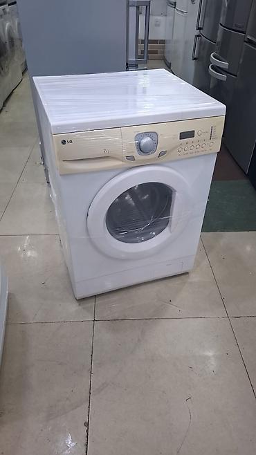 qapi zvanoku: LG paltaryuyan, ağ rəng, 7 kq tutum. Xüsusiyyətlər: - Ön yükləməli — 1
