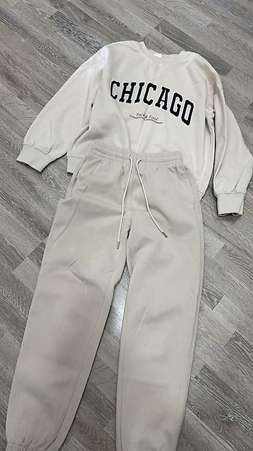 Bej rəngdə iki hissəli sport dəst S-M olculu H&M brendi - Üst